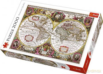TREFL 2000 el. Mapa Ziemi [PUZZLE]