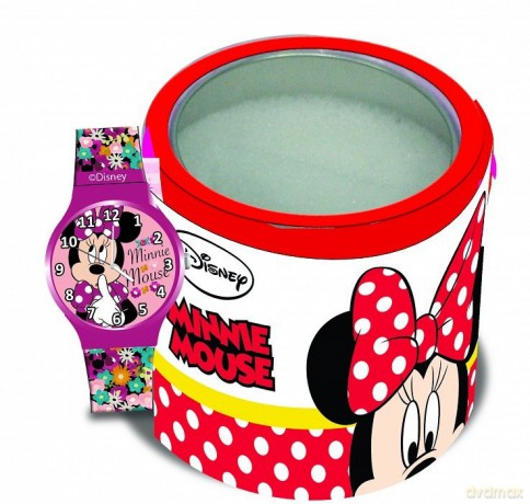Zegarek analogowy Minnie w puszce