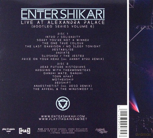 Enter Shikari: Live At Alexandra Palace (digipack) [2CD]