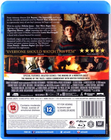 A Monster Calls (Siedem minut po północy) [Blu-Ray]