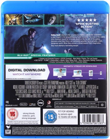 Alien: Covenant (Obcy: Przymierze) [Blu-Ray]