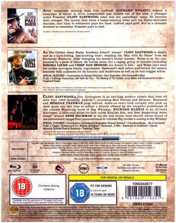 Clint Eastwood Westerns Collection: Pale Rider / Unforgiven / Outlaw Josey Wales (Niesamowity jeździec / Wyjęty spod prawa Josey Wales / Bez przebaczenia) [3xBlu-Ray]