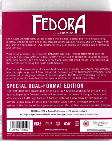 Fedora [Blu-Ray]+[DVD]