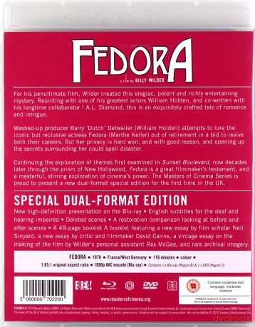 Fedora [Blu-Ray]+[DVD]
