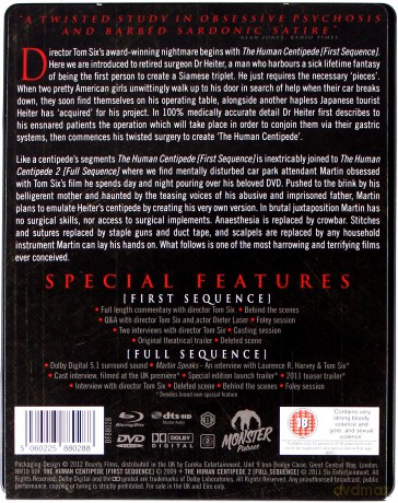 Human Centipede 1-2 The Special Edition Monster Pictures (steelbook) (Ludzka stonoga 1-2) [2xBlu-Ray]+[2DVD]