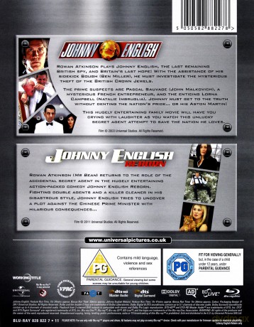Johnny English / Johnny English Reborn (Johnny English / Johnny English: Reaktywacja) [BOX] (Johnny English / Johnny English: Reaktywacja) [2xBlu-Ray]