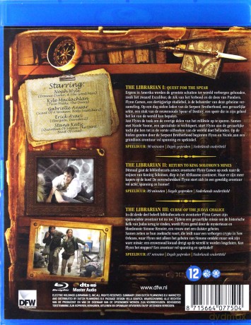 Librarian Trilogy (Bibliotekarz: Tajemnica włóczni / Bibliotekarz II: Tajemnice kopalni króla Salomona / Bibliotekarz III: Przeklęty kielich Judasza) [Blu-Ray]
