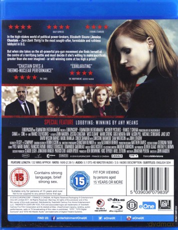 Miss Sloane (Sama przeciw wszystkim) [Blu-Ray]
