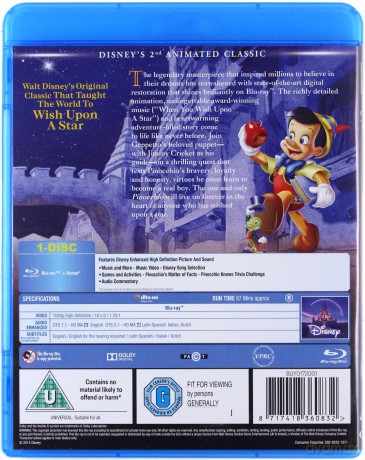 Pinocchio [Blu-Ray]