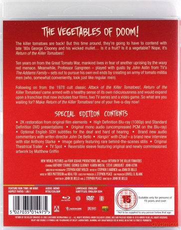 Return Of The Killer Tomatoes (Powrót zabójczych pomidorów) [Blu-Ray]+[DVD]