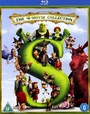 Shrek 1-4 Complete Collection: Shrek / Shrek 2 / Shrek The Third / Shrek: Forever After [BOX] [4xBlu-Ray]