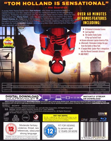 Spider-Man Homecoming [Blu-Ray]