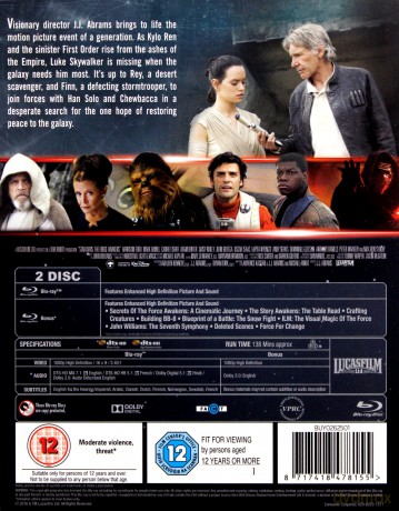 Star Wars Force Awakens [2xBlu-Ray]