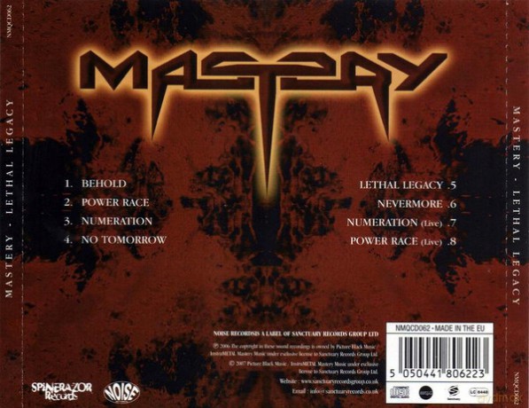 Mastery: Lethal Legacy [CD]
