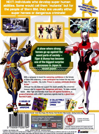 Tiger & Bunny Part 2 (Episodes 8-13) [Blu-Ray]+[DVD]