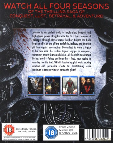 Vikings Seasons 1-4 [Blu-Ray]