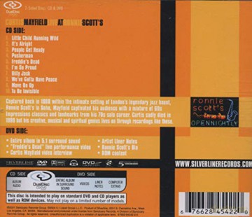 Curtis Mayfield: Live At Ronnie Scott's [CD]+[DVD]