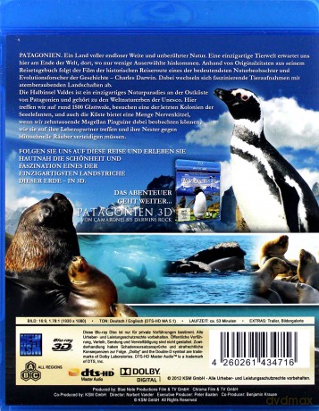 Patagonia: Earth's Secret Paradise 3D [Blu-Ray 3D]