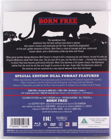 Born Free [Blu-Ray]+[DVD]