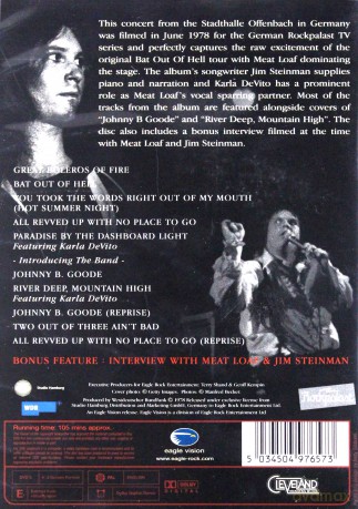 Meat Loaf: Bat Out Of Hell - The Original Tour [DVD]
