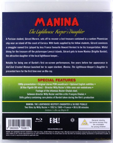 Manina, The Lighthouse-Keeper's Daughter [Blu-Ray]