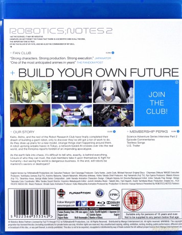 Robotics; Notes: Part 2 [2xBlu-Ray]