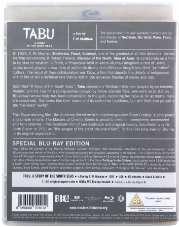 Tabu A Story Of The South Seas [Blu-Ray]