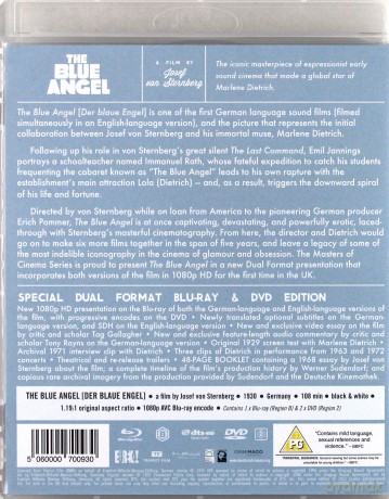 The Blue Angel (Błękitny Anioł) [Blu-Ray]+[DVD]