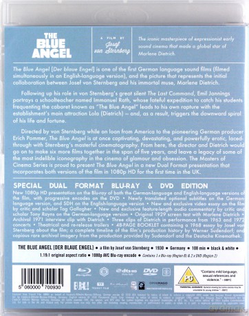 The Blue Angel (Błękitny Anioł) [Blu-Ray]+[DVD]
