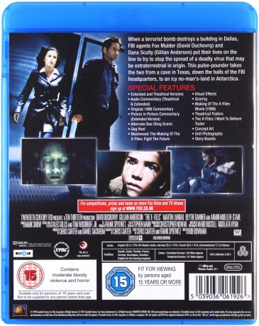 The X Files Movie: Fight the Future (Z archiwum X: Pokonać przyszłość) [Blu-Ray]