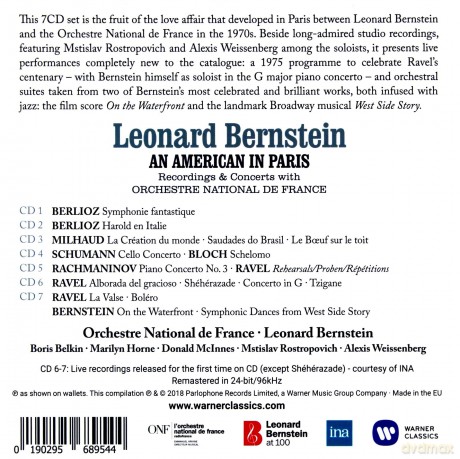 An American In Paris (BOXSET With The Orchestre National De France - 100th Anniversary On August 25th) [7CD]