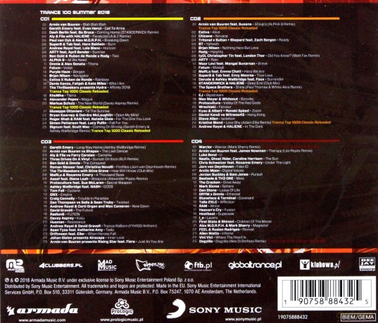 Trance 100 - Summer 2018 [4CD]