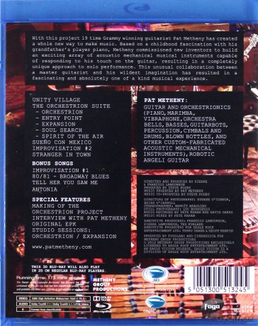 Pat Metheny - The Orchestrion Project [Blu-ray 3D]