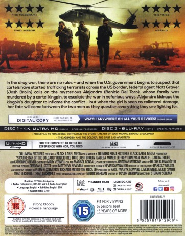 Sicario 2: Soldado [Blu-Ray 4K]+[Blu-Ray]