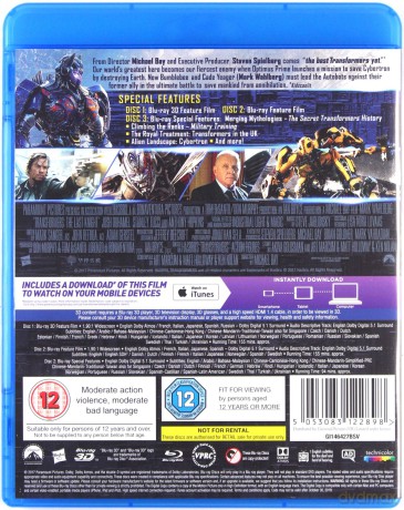 Transformers: The Last Knight [Blu-Ray 3D]+[Blu-Ray]
