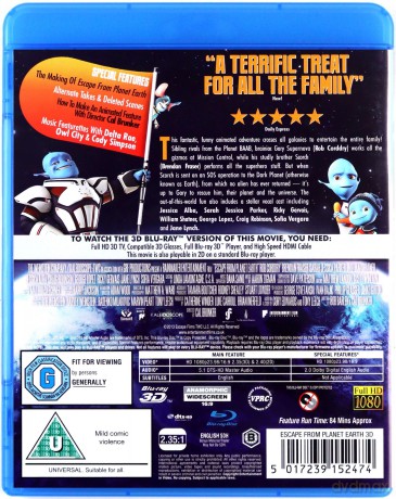 Escape From Planet Earth [Blu-Ray 3D]+[Blu-Ray]