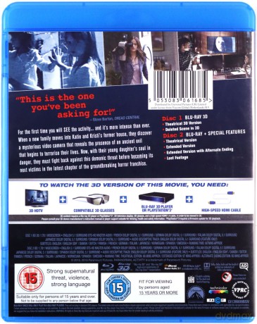 Paranormal Activity The Ghost Dimension [Blu-Ray 3D]+[Blu-Ray]