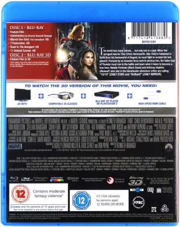 Thor [Blu-Ray 3D]+[Blu-Ray]
