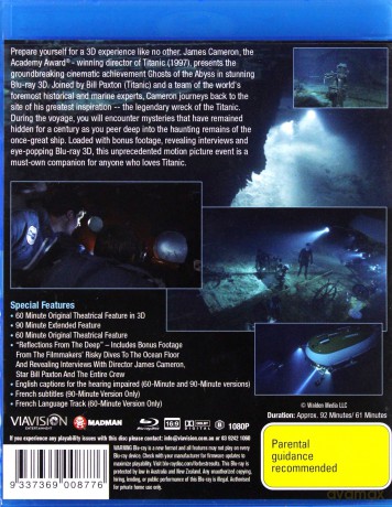 Ghosts of the Abyss [Blu-Ray 3D]+[Blu-Ray]