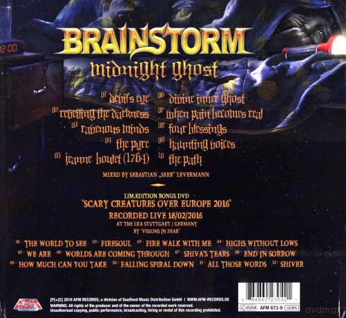 Brainstorm: Midnight Ghost (Limited) [CD]+[DVD]