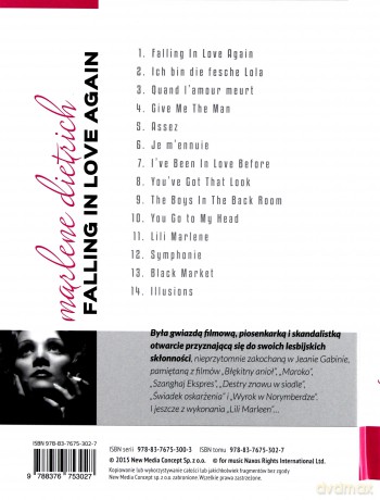 Marlena Dietrih (booklet) [DVD]