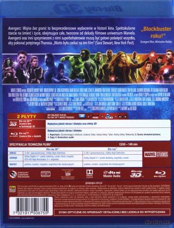 Avengers: Wojna bez granic [Blu-Ray 3D]+[Blu-Ray]