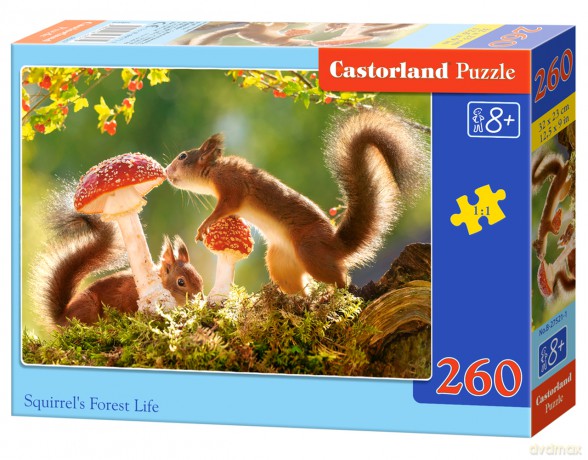 CASTORLAND 260 el. Leśne życie wiewiórek [PUZZLE]