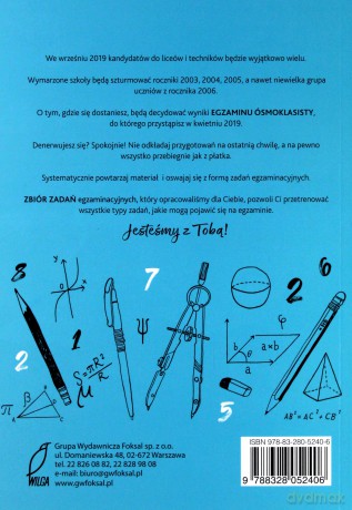 Egzamin ósmoklasisty. Matematyka. Zbiór zadań [KSIĄŻKA]