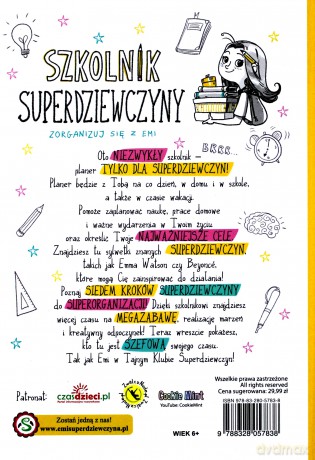 Emi i Tajny Klub Superdziewczyn. Szkolnik superdziewczyny [KSIĄŻKA]