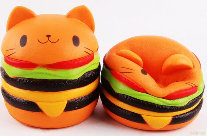 Gniotek squishy antystresowy hamburger kotesk
