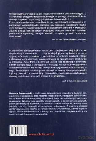 Klient wewnętrzny a organizacyjne zachowania obywatelskie. Perspektywa humanistyczna [KSIĄŻKA]