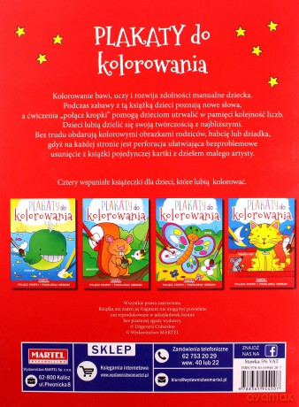 Myszka i kot. Plakaty do kolorowania [KSIĄŻKA]