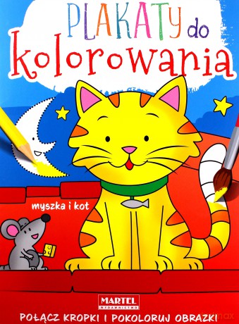 Myszka i kot. Plakaty do kolorowania [KSIĄŻKA]