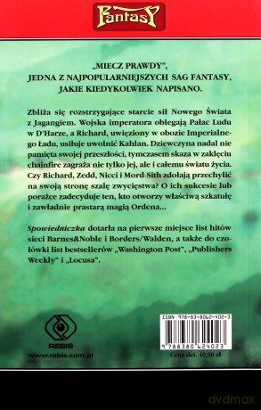 Spowiedniczka. Miecz prawdy [KSIĄŻKA]